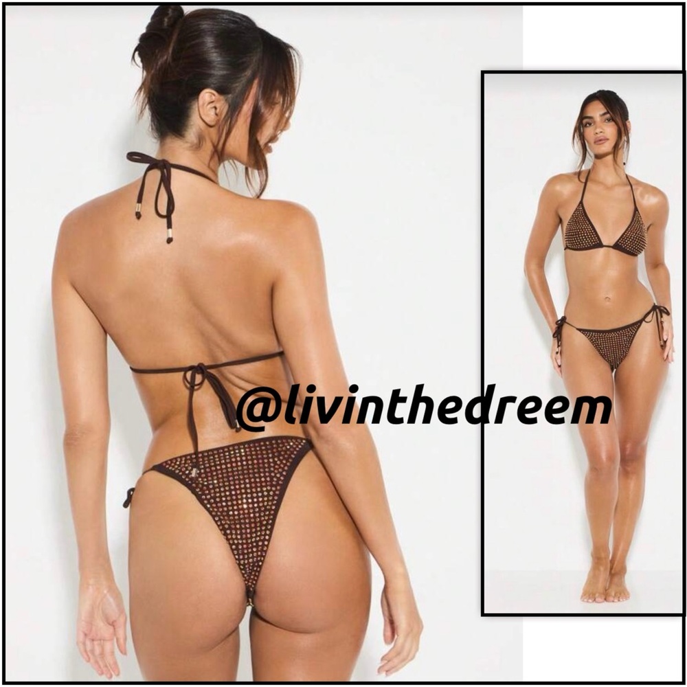 Boutique Super Embellished Rhinestone Bikini